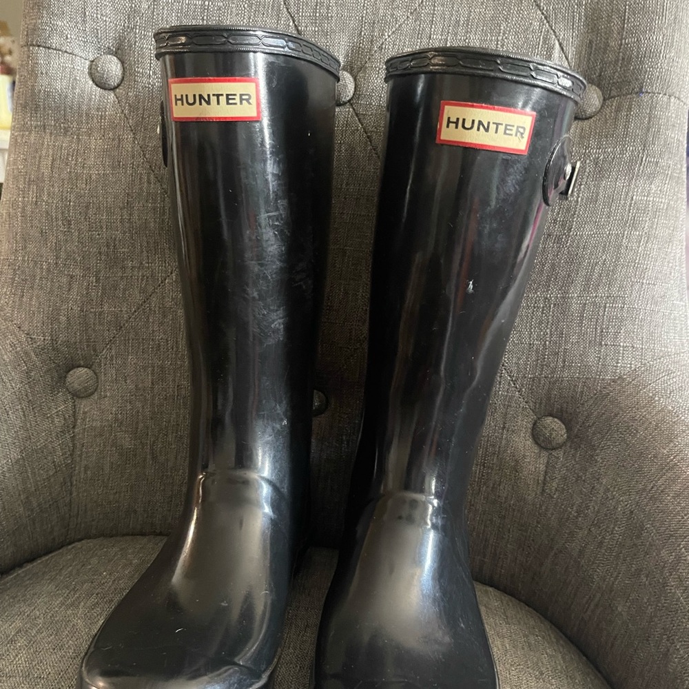 Hunter Classic Black kids Waterproof Boots